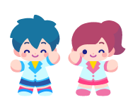 マスコットキャラクターハヤト＆ヒカリ