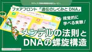 遺伝のしくみとDNA紹介動画サムネイル